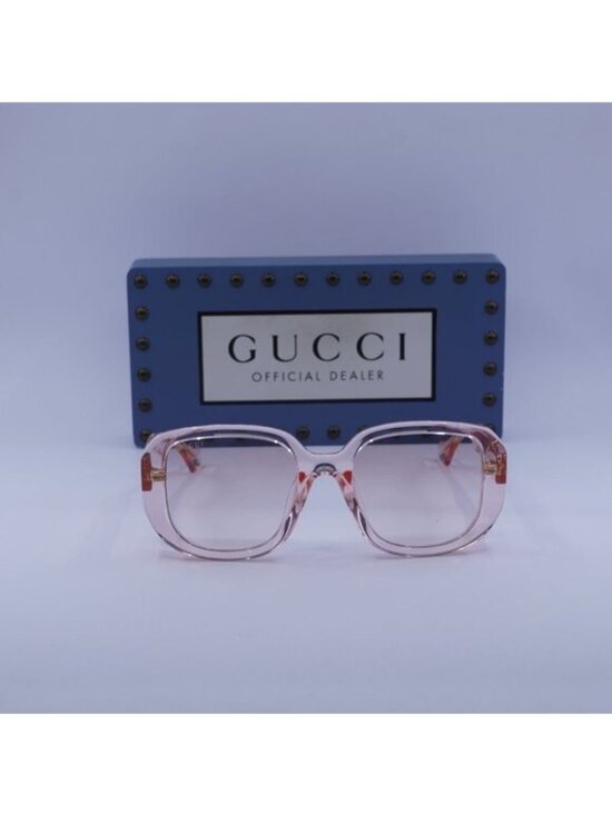 Gucci GG1557SK 003 Square Sunglasses - Transparent Nude/Pink main image 11